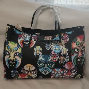 Custo Barcelona Colorful Shoulder Tote Bag